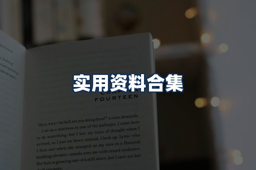 实用PDF资料展示
